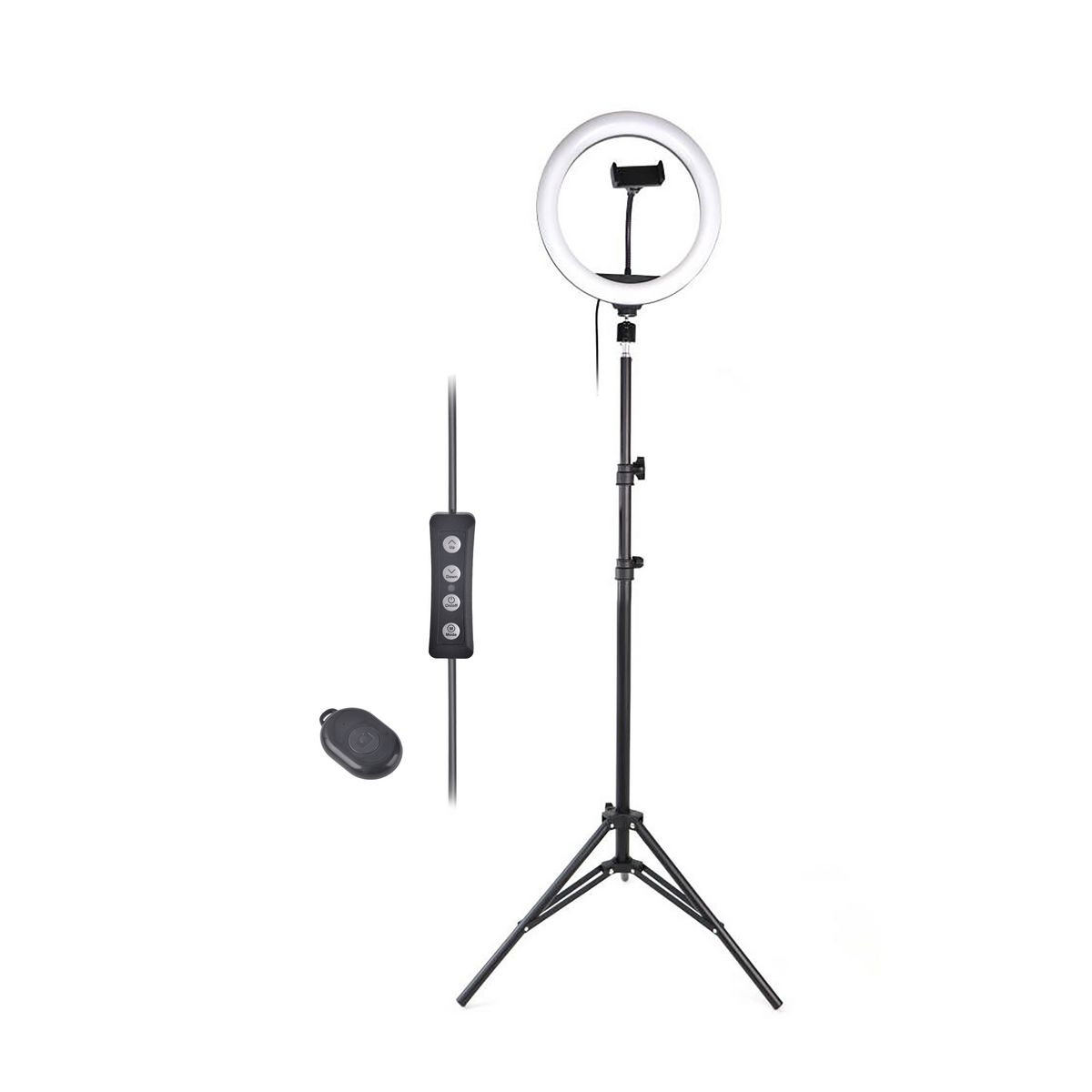 QILIVE Trépied XL Q4224 anneaux lumineux - Blanc
