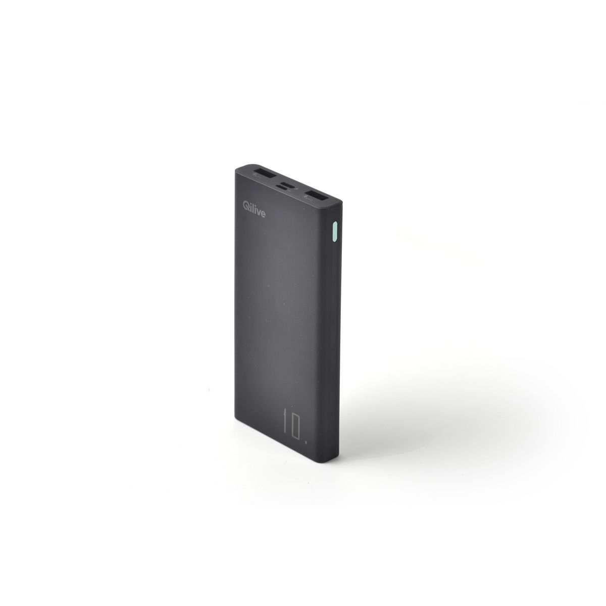 QILIVE Batterie de secours 10000 mAh charge rapide - Noir
