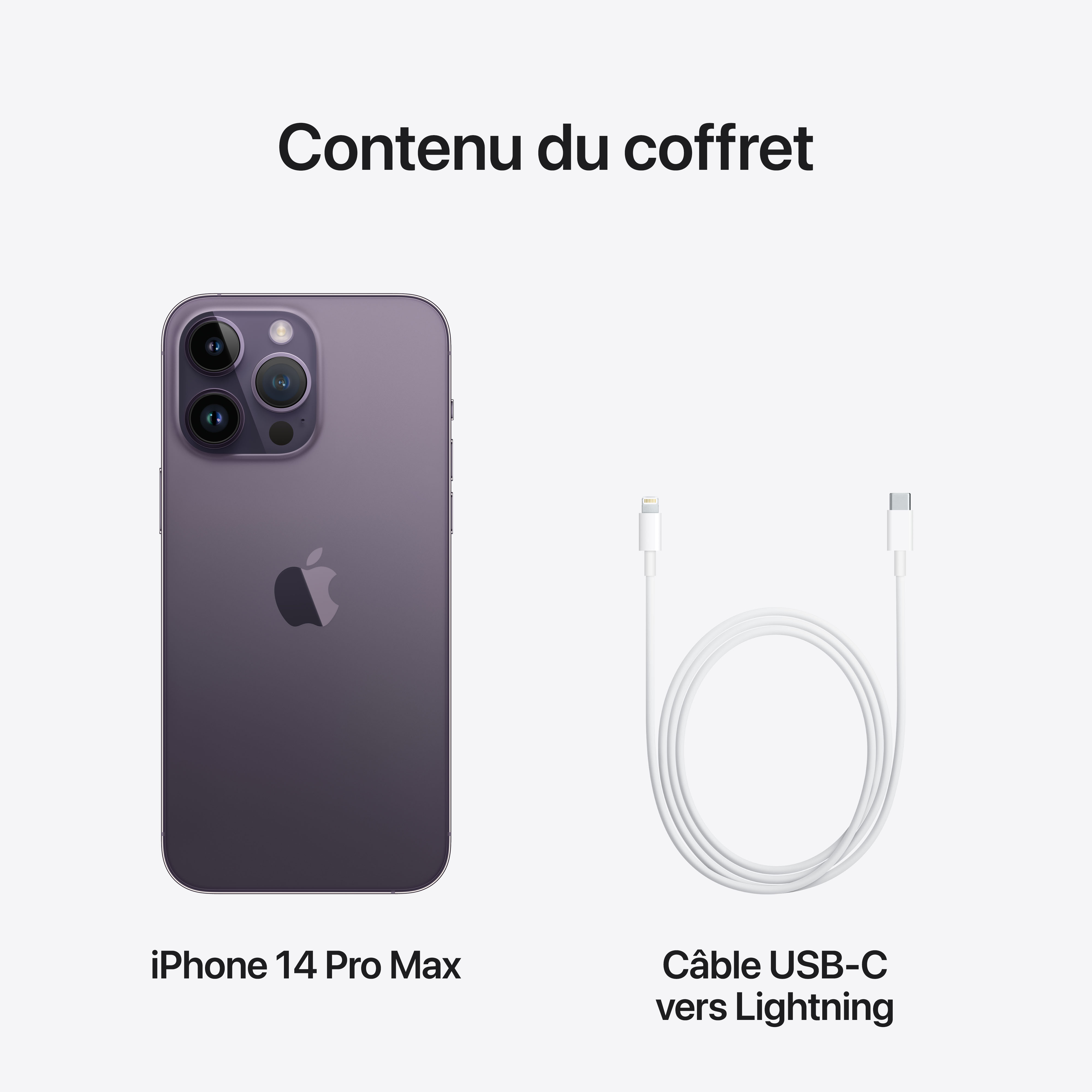 Voir la diapositive 3 : APPLE iPhone 14 Pro Max 1To - Violet Intense