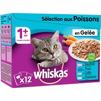 Whiskas Whiskas sachets fraOcheur les festins à la volaille en gelée pour  chaton 4 variétés 12x85g 