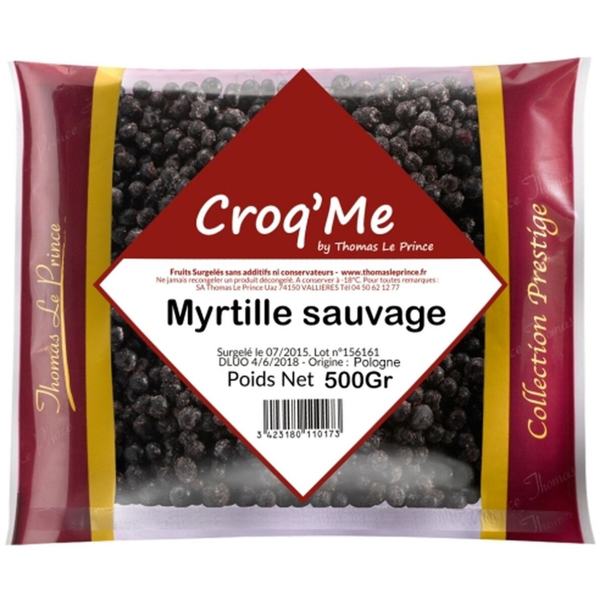 THOMAS LE PRINCE Croq'Me Myrtille sauvage 500g