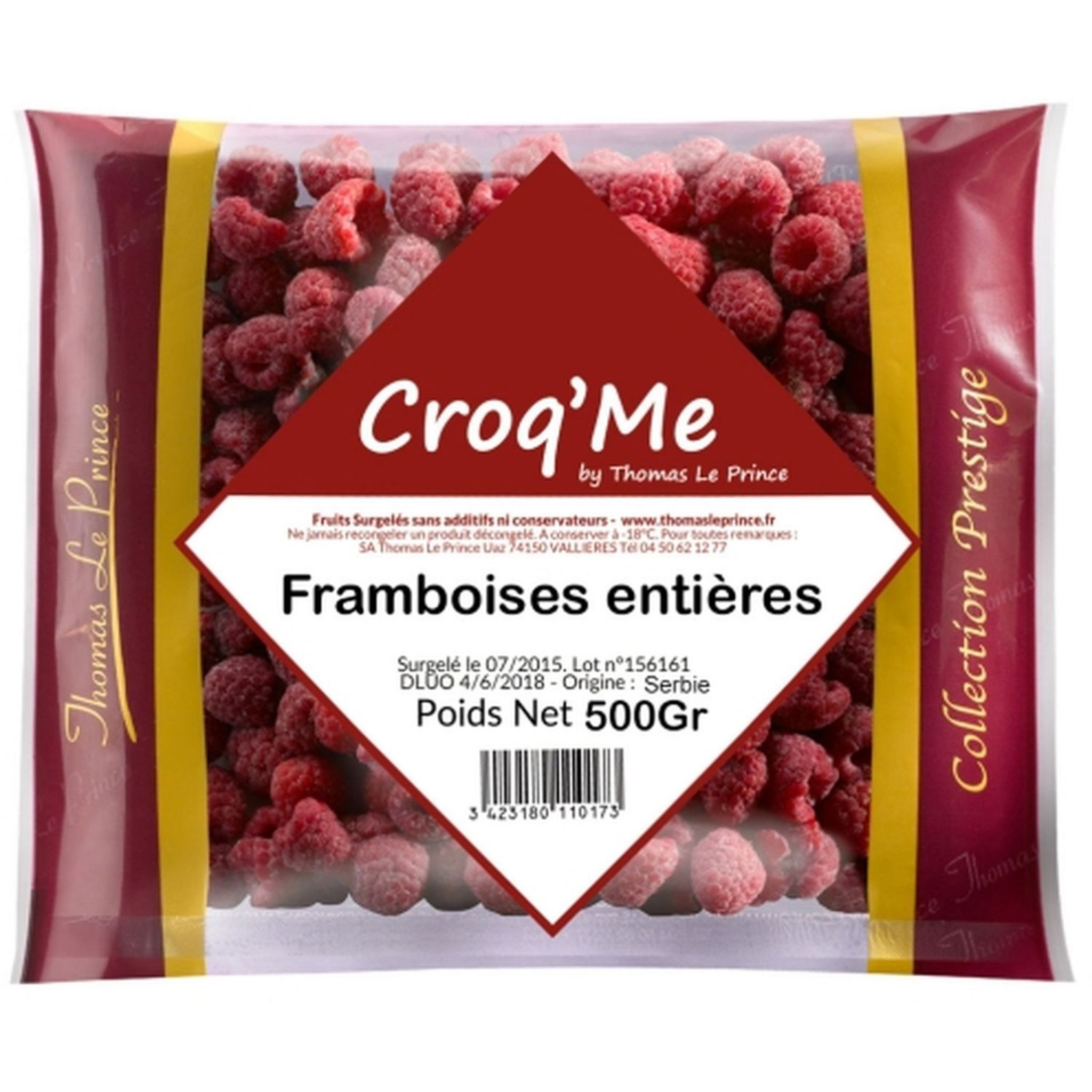 THOMAS LE PRINCE Croq'Me Framboises entières 500g