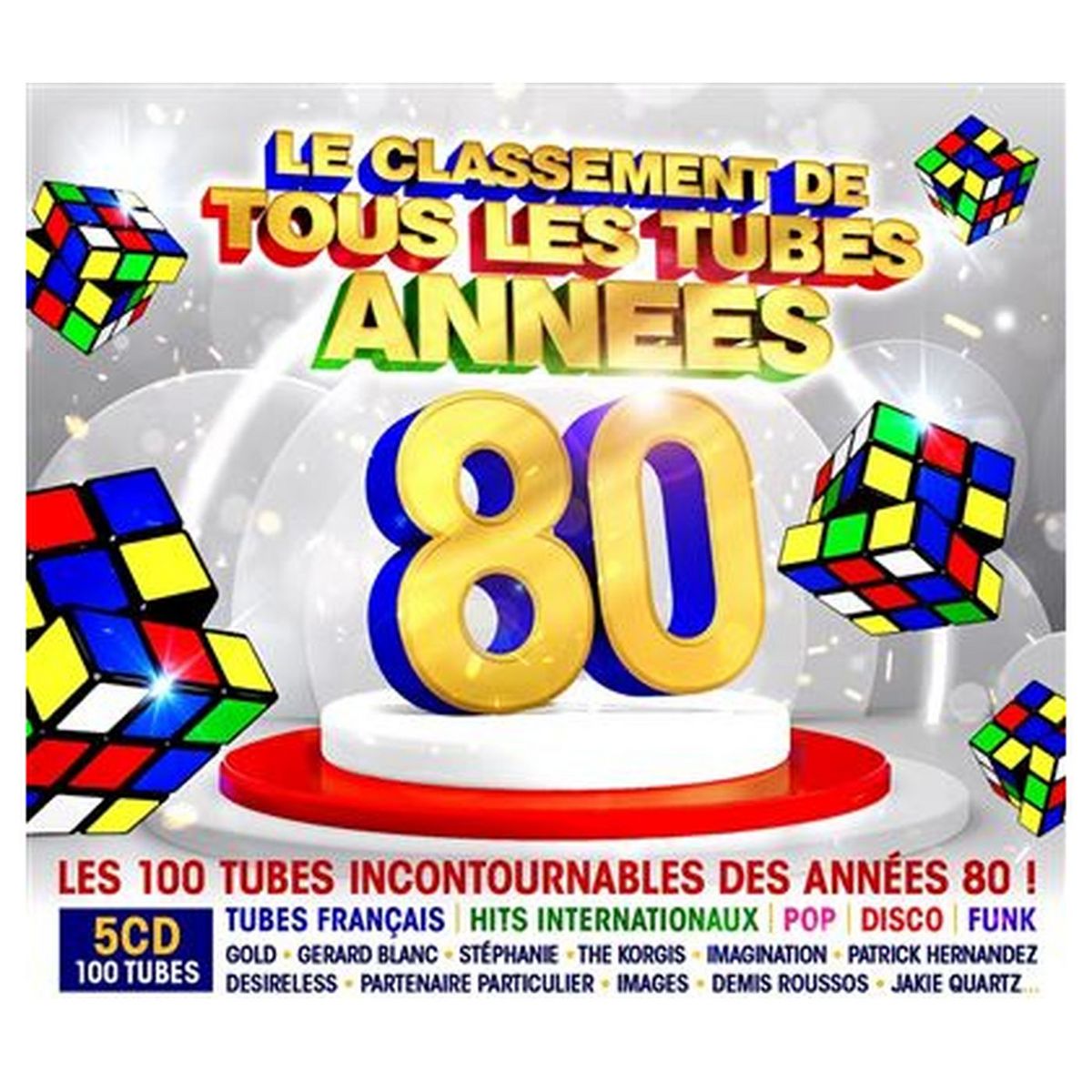 Le classement de tous les tubes Années 80 CD