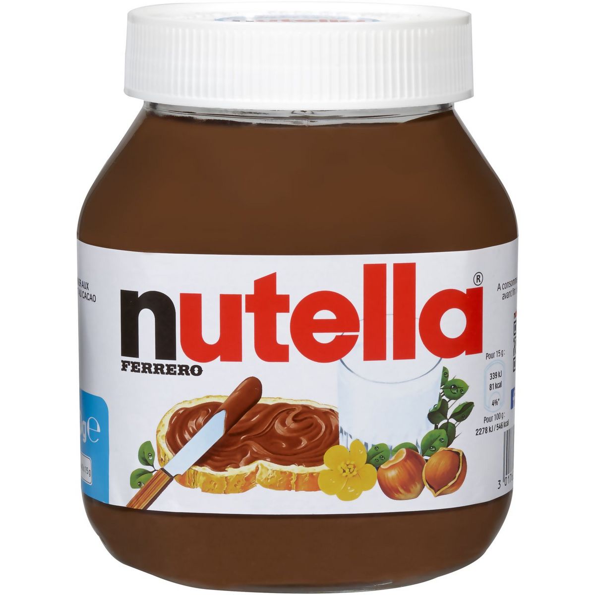 NUTELLA Pâte à tartiner aux noisettes 600g