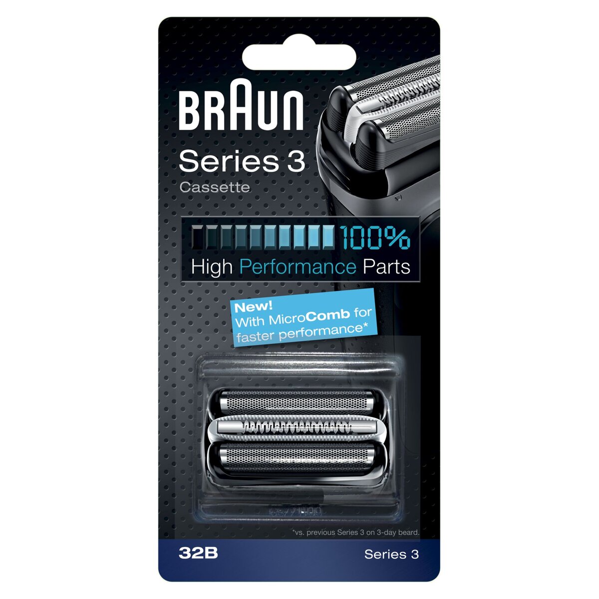 BRAUN Grille et couteau pour rasoir électrique Braun Série 3 noir BR32BC