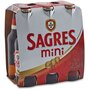 SAGRES Bière blonde mini portugaise 5% bouteilles 6x25cl