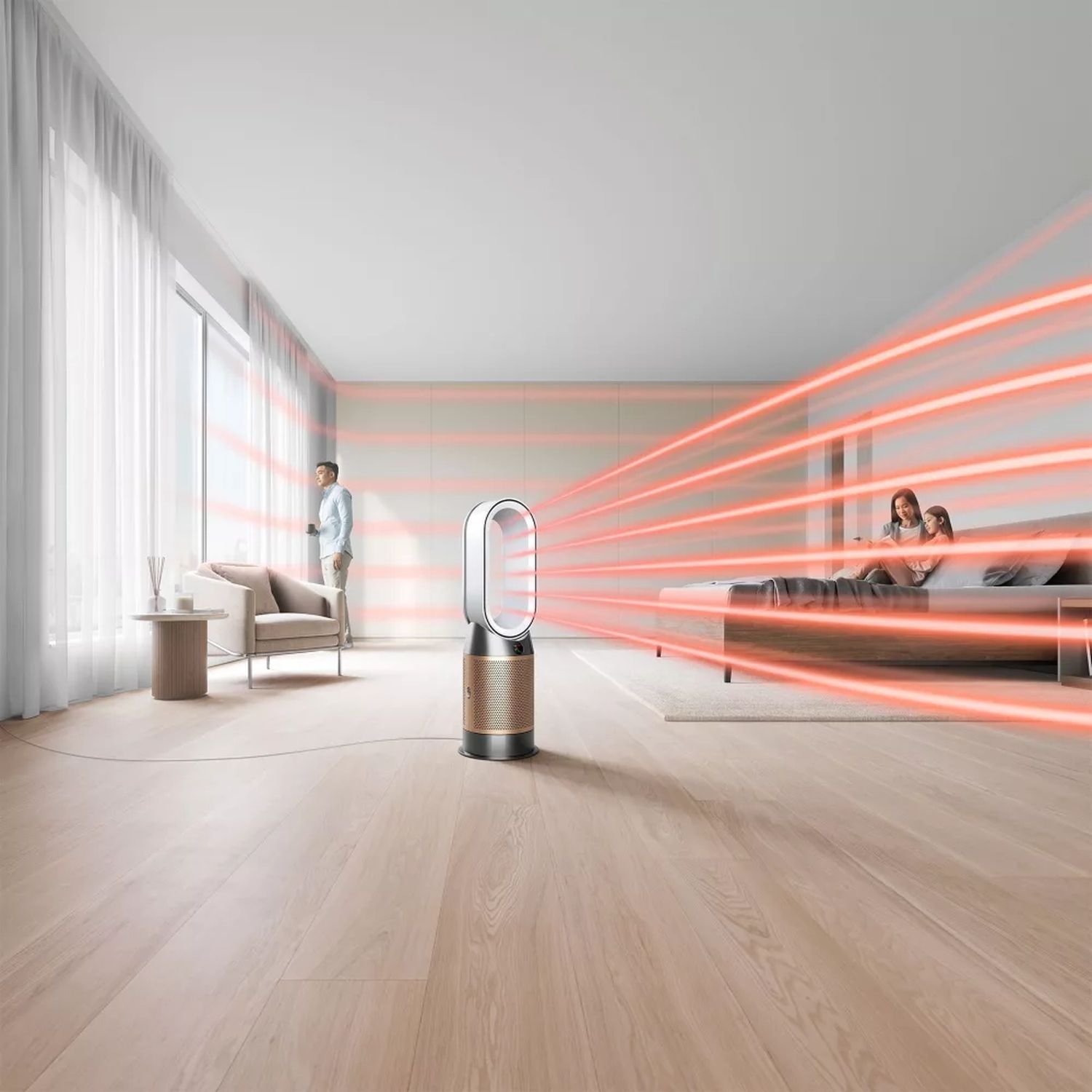 Voir la diapositive 6 : DYSON Purificateur d'air, ventilateur, chauffage   HP09 -Blanc