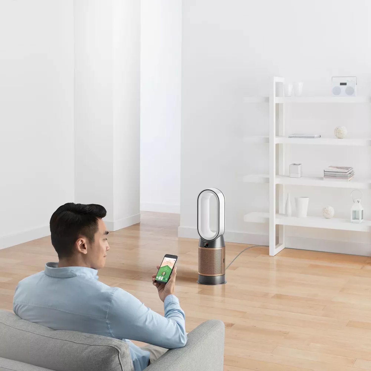 Voir la diapositive 7 : DYSON Purificateur d'air, ventilateur, chauffage   HP09 -Blanc