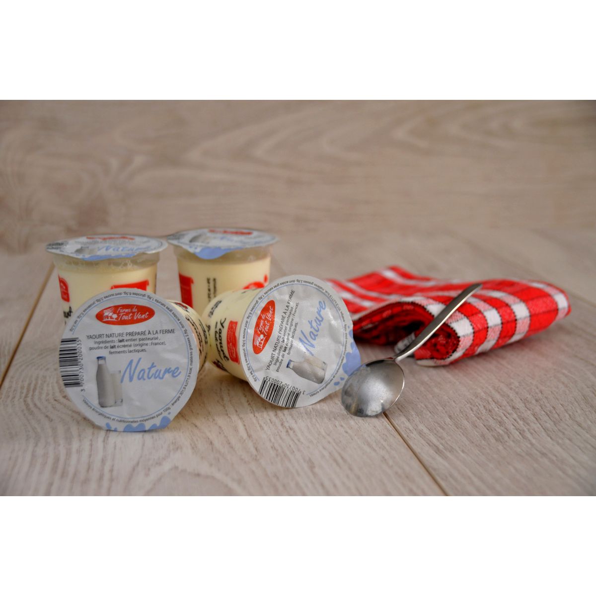 FERME DU TOUT VENT Yaourt au lait entier nature 125g