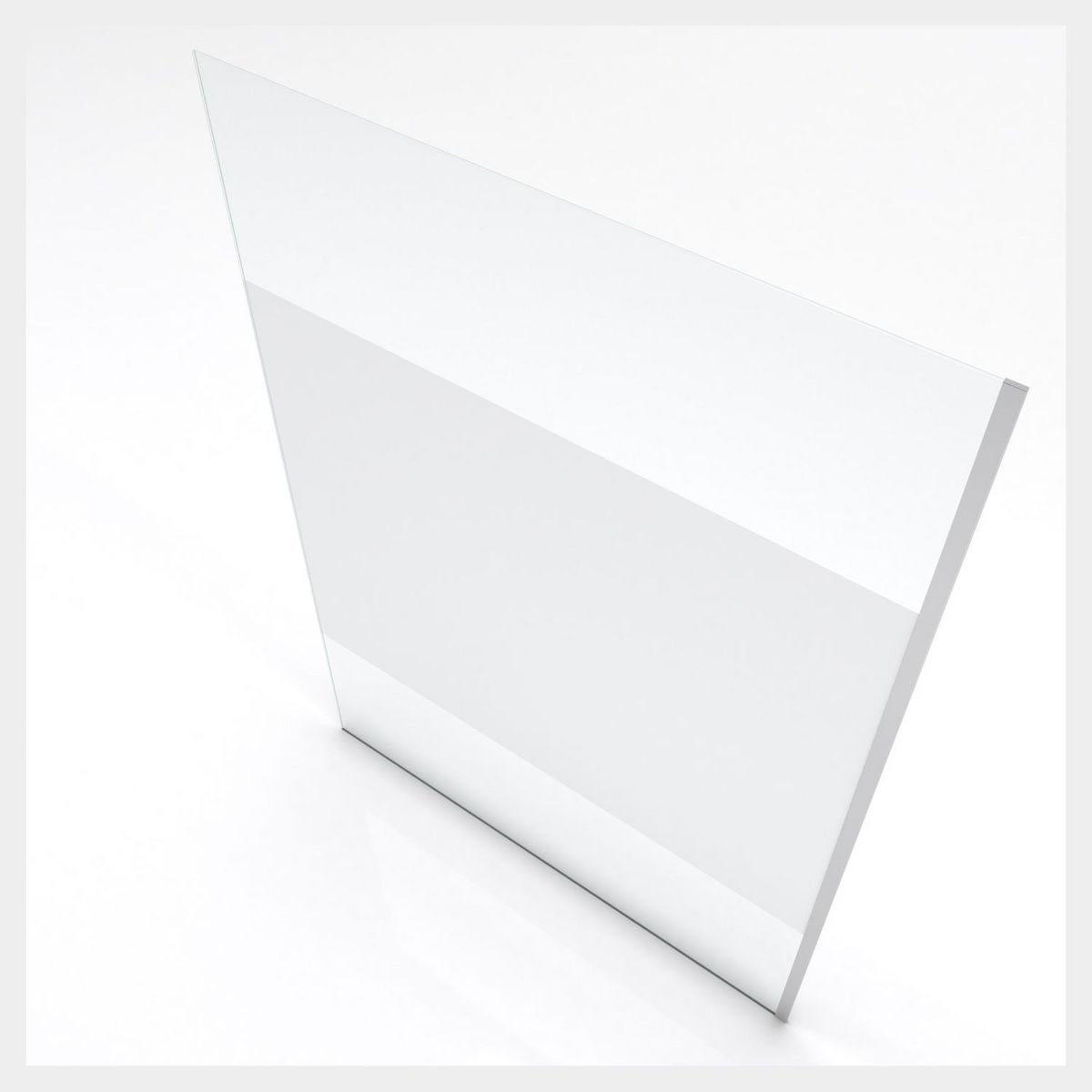 AURLANE Paroi de douche 140 cm - Verre dépoli