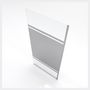 Voir la diapositive 2 : AURLANE Paroi de douche 90 cm - Bande miroir