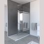 Voir la diapositive 1 : AURLANE Paroi de douche 120 cm - Bande miroir