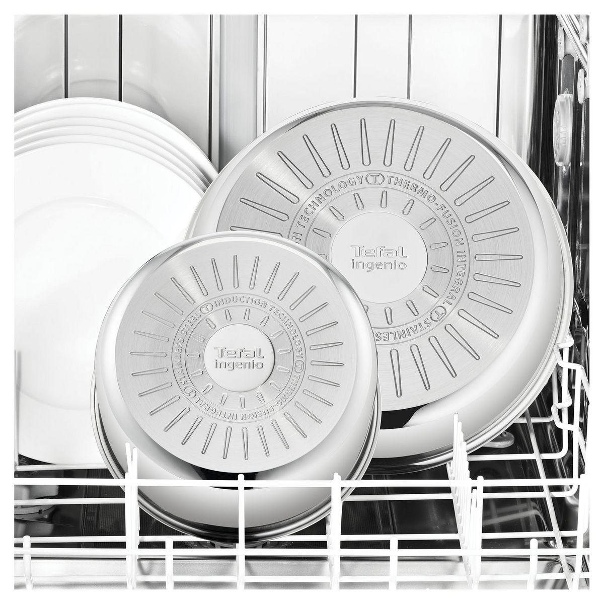 TEFAL Batterie de cuisine 10 pièces en inox INGENIO