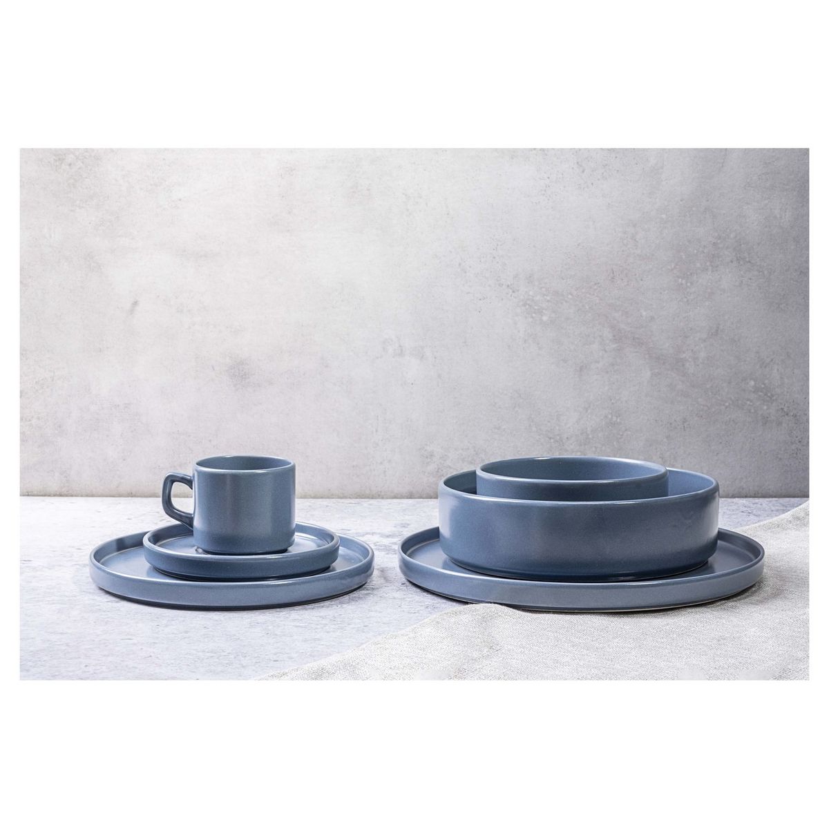 Tower blue assiette dessert D21 x H2CM - Lot de 6