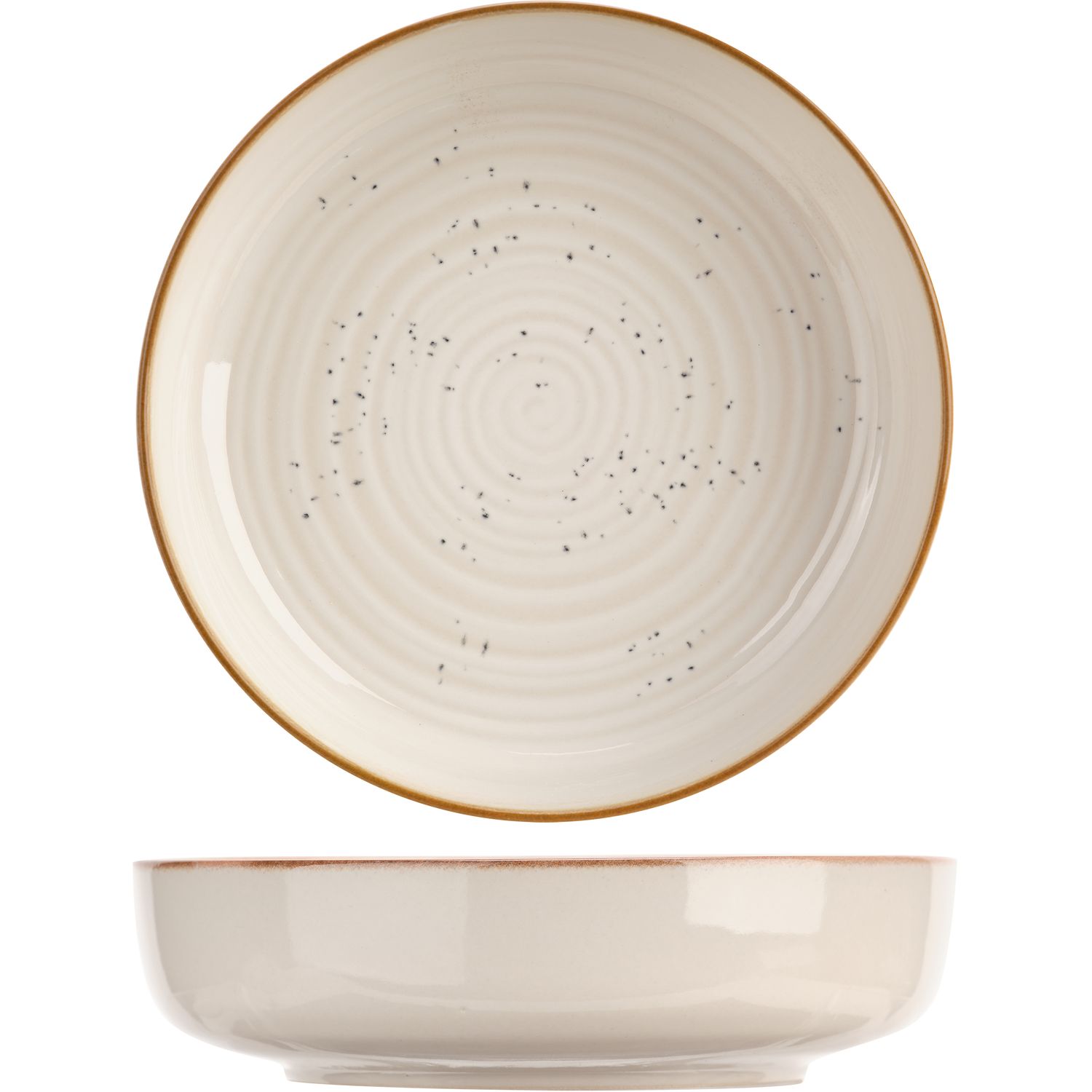 Voir la diapositive 2 : Baltic vanilla assiette creuse D18,5 x H5 cm - Lot de 6