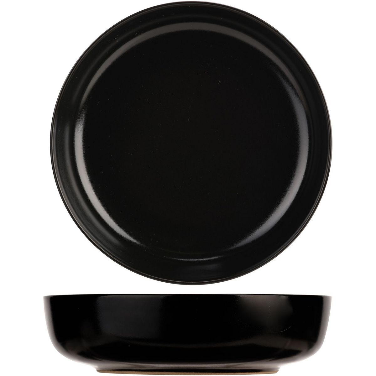 Baltic black assiette creuse D18,5 x H5CM - Lot de 6