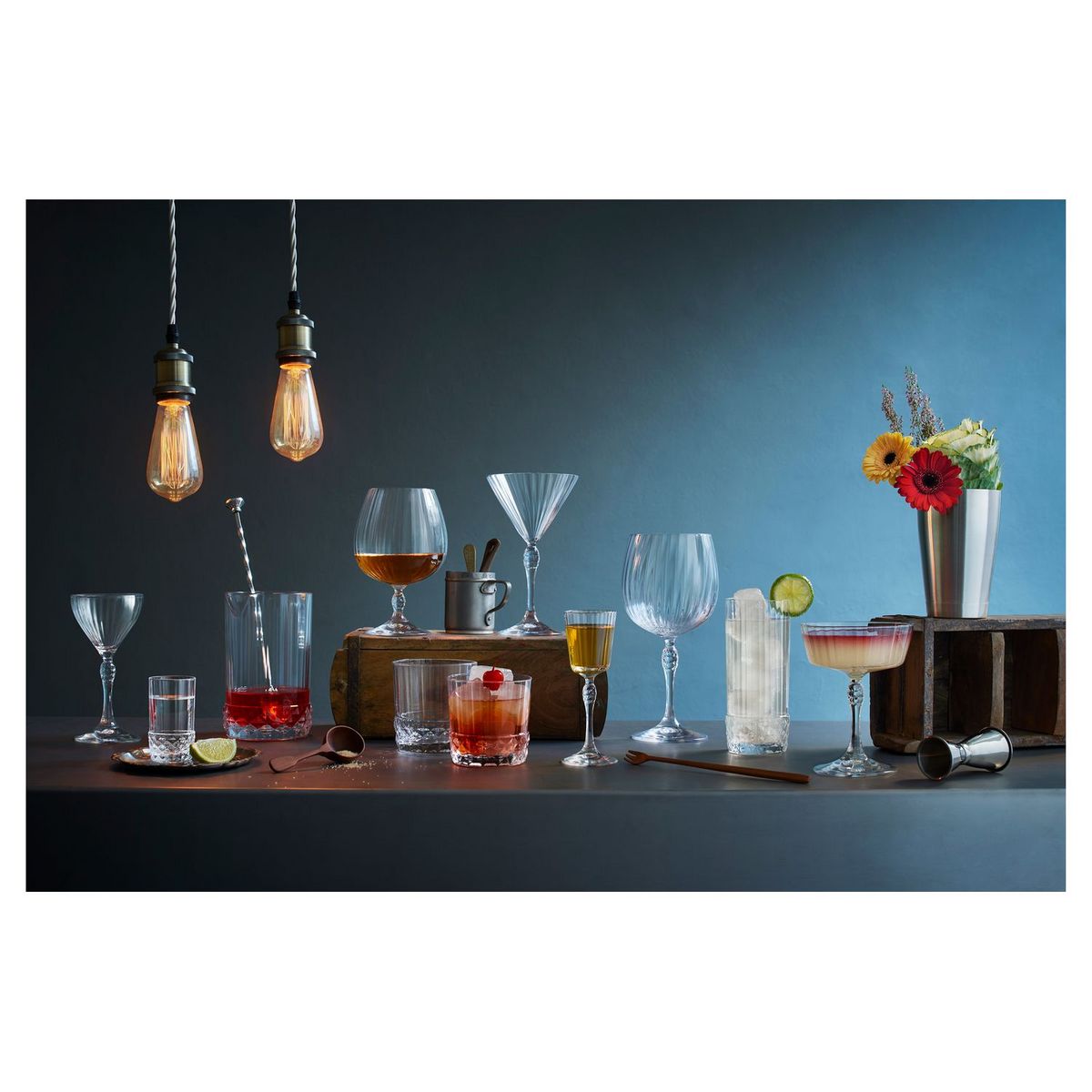 BORMIOLI Set de 4 Verres à coktail America '20S, 24CL