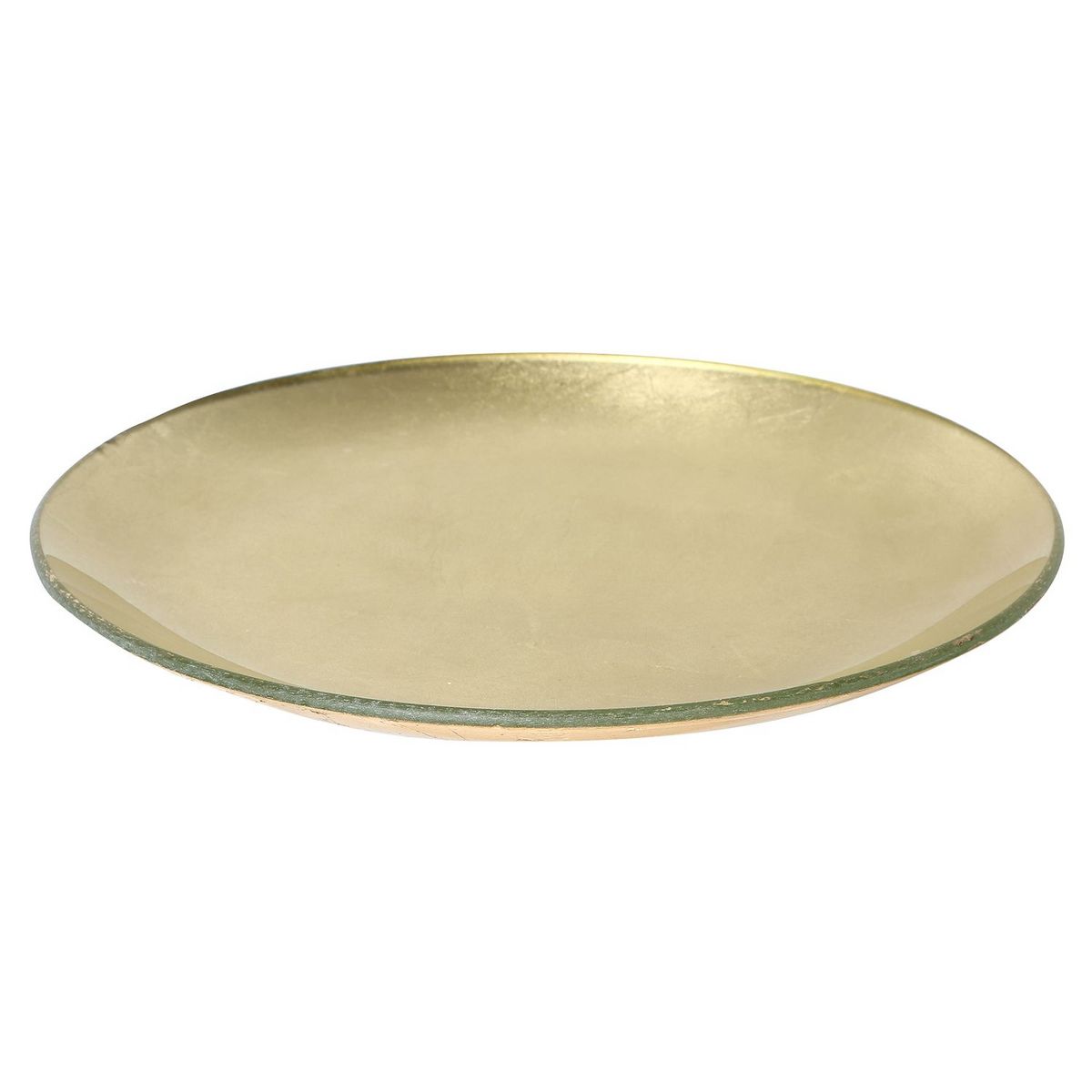 Plateau en métal or 20 cm