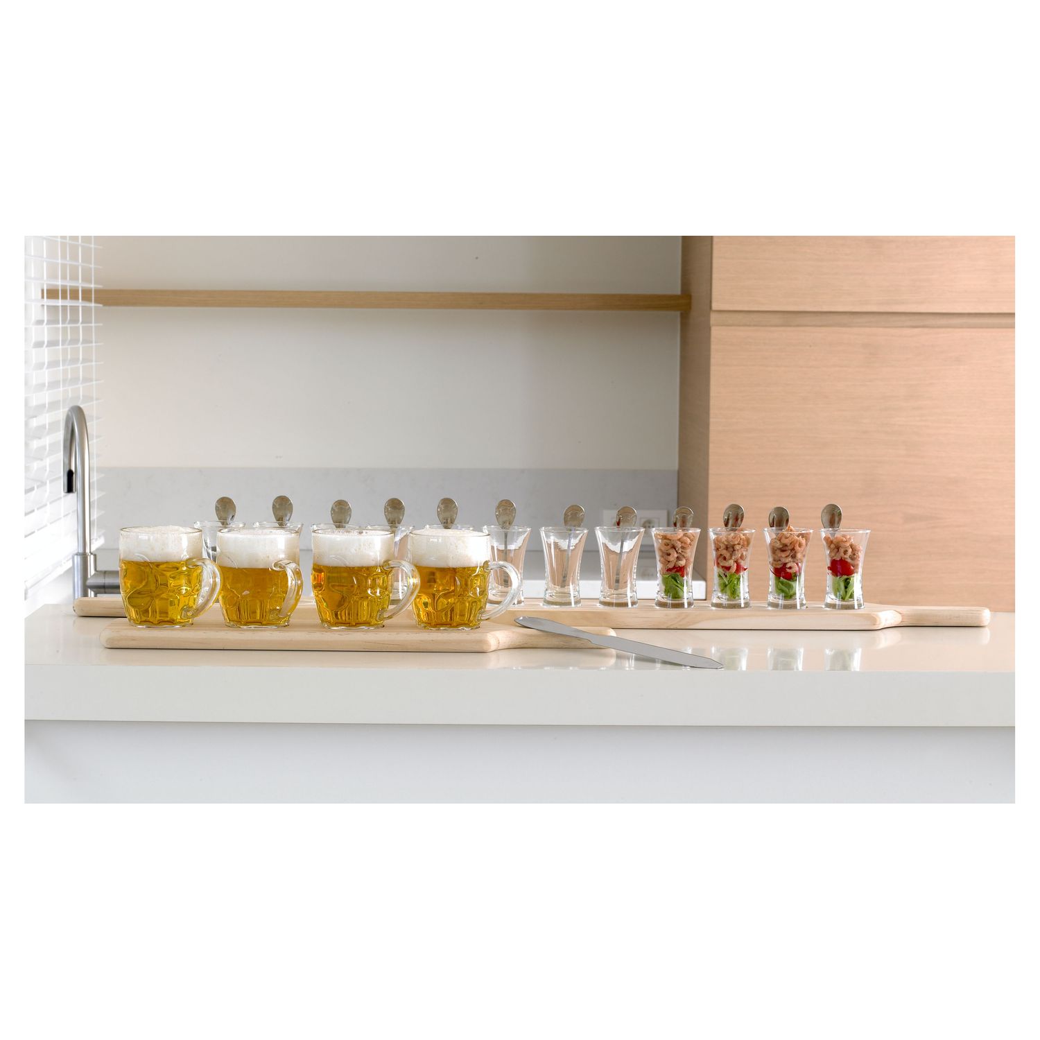 Voir la diapositive 2 : Set dégustation planche - 4 bières 285ML