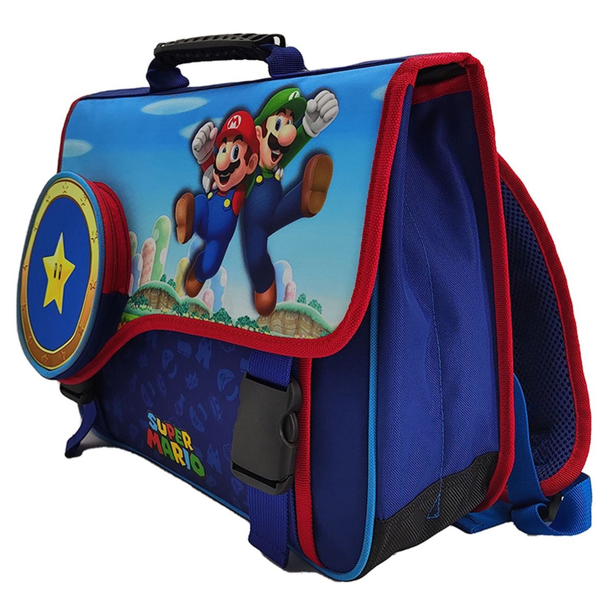 NINTENDO Cartable 38 cm bleu SUPER MARIO