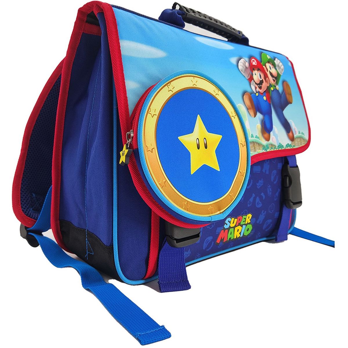 NINTENDO Cartable 38 cm bleu SUPER MARIO