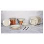 Voir la diapositive 2 : Service de table Venus Cream 18 pièces, 6 personnes : 6*assiettes plate D26 cm+6*assiettes creuse D21 cm+6*assiettes à dessert D20 cm