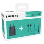 SAMSUNG Pack chargeur 25W USB C/C + Écouteurs
