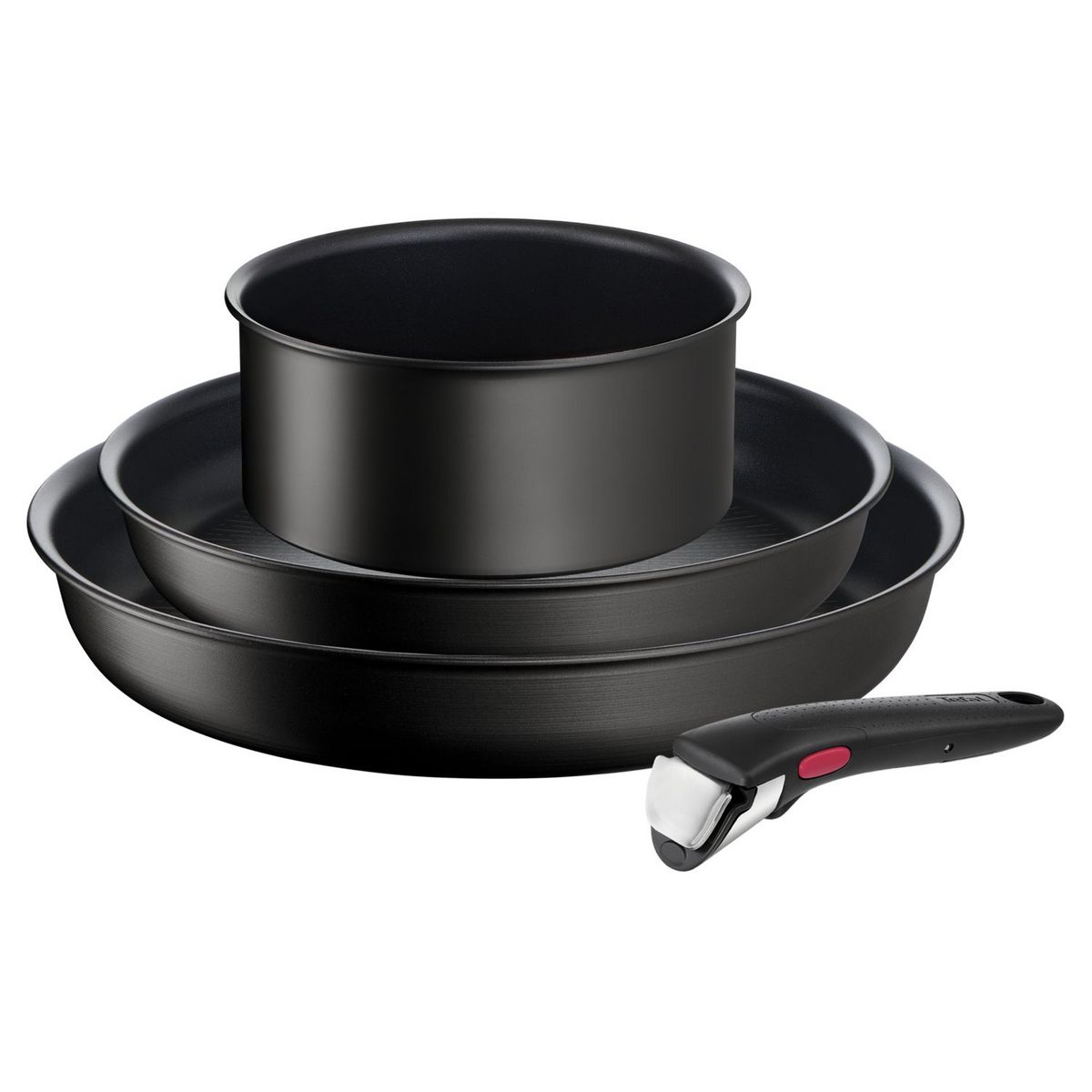 TEFAL Set 4 pièces alu TFI eco resist ingenio Noir