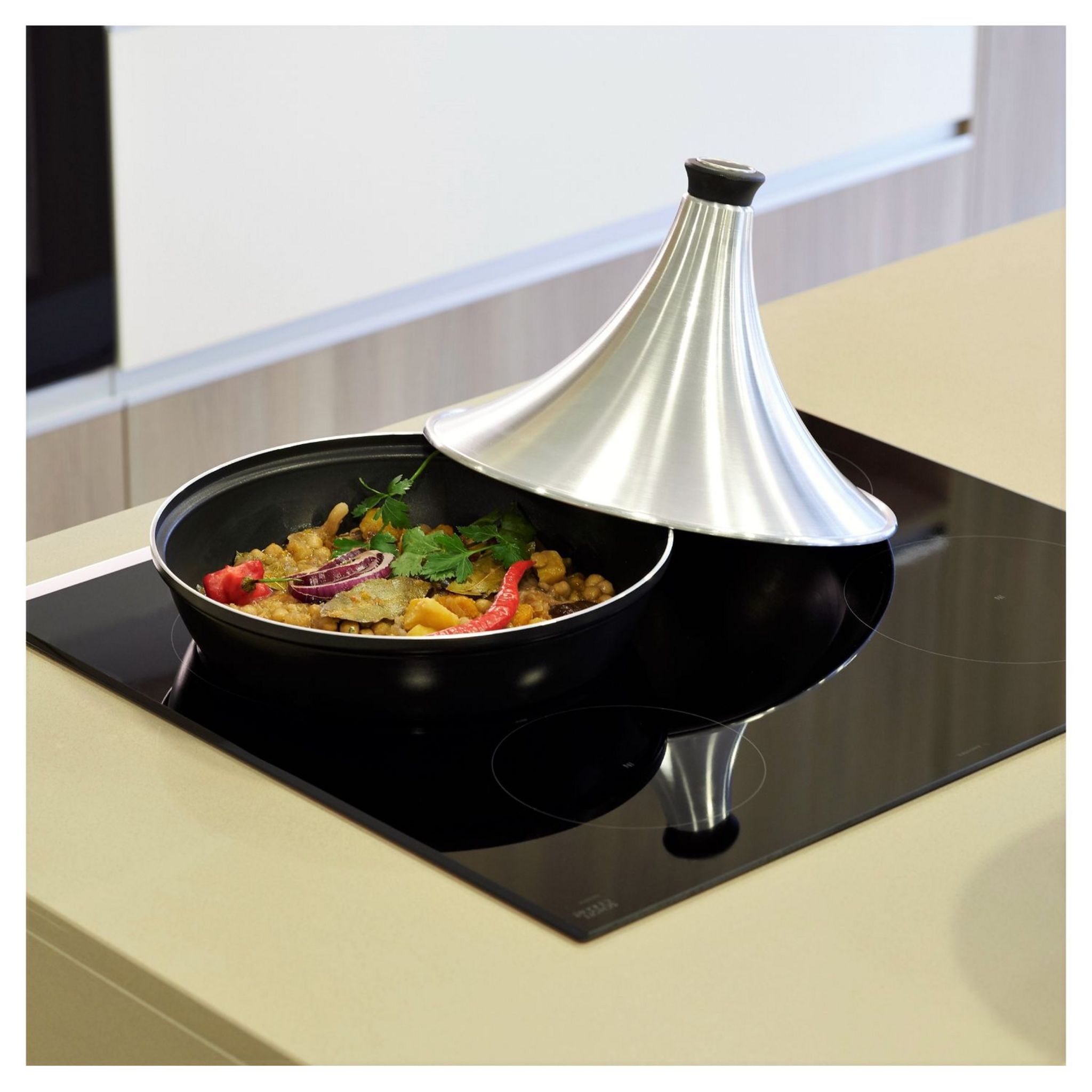Voir la diapositive 4 : Tajine 28cm Tous feux dont induction aluminium