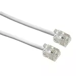 QILIVE Cable ADSL  RJ11 5M - Blanc