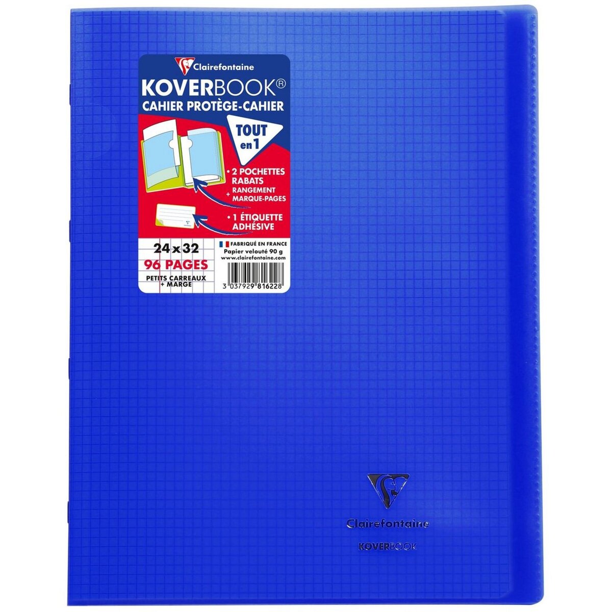 Cahier Petits Carreaux 24 x 32 cm 96 pages Auchan