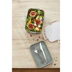ACTUEL Lunch box en fibre naturelle + couverts