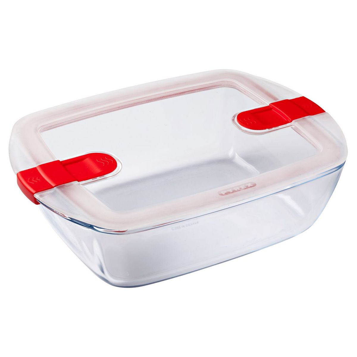 PYREX Plat rectangulaire couvercle plastique bout. vapeur 28 * 20 cm Pyrex Cook & Heat