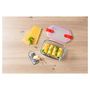 Voir la diapositive 2 : PYREX Plat rectangulaire couvercle plastique bout. vapeur 17 x 10 cm Pyrex Cook & Heat