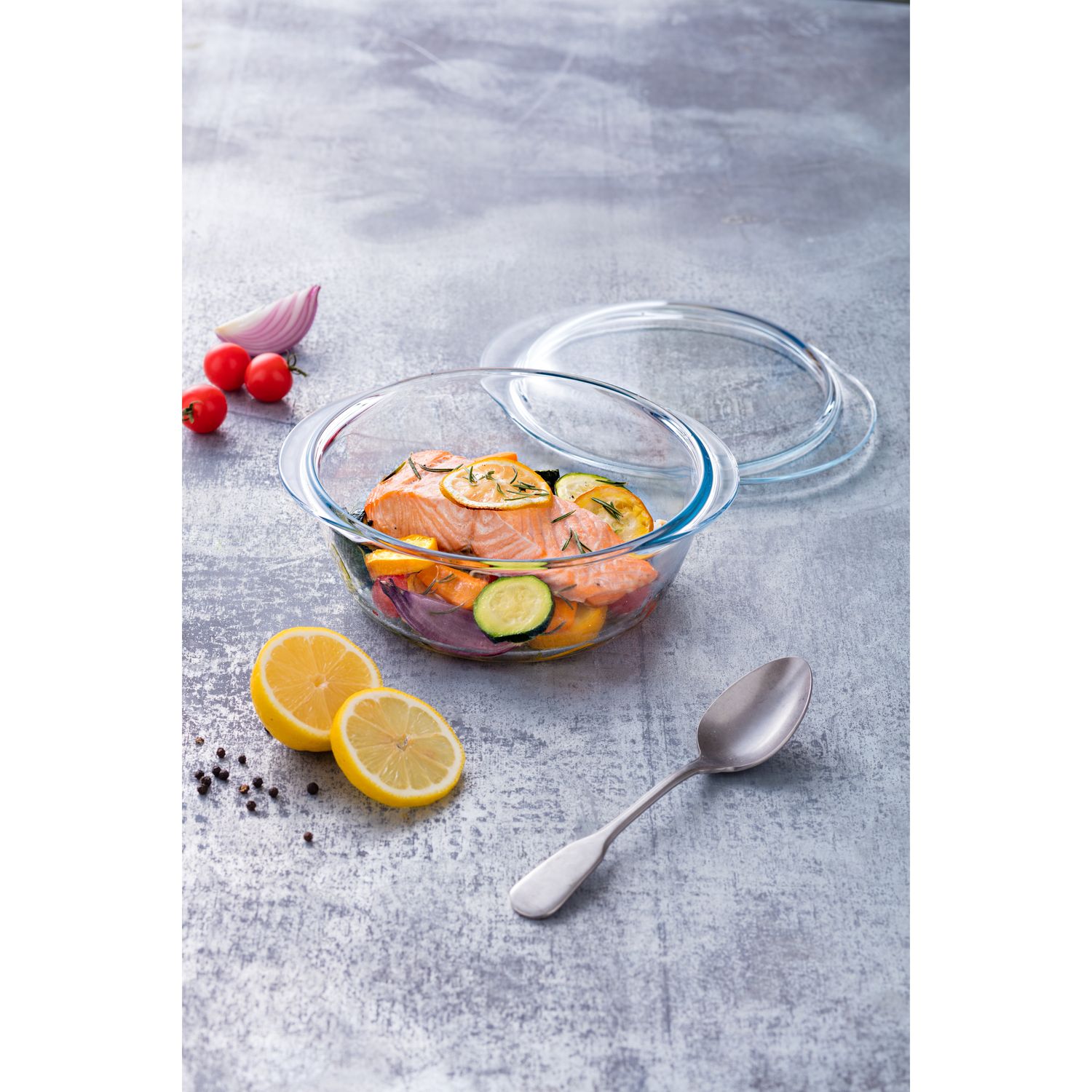 Voir la diapositive 2 : PYREX Cocotte ronde sleeve 24 * 20 cm Pyrex 4 In 1