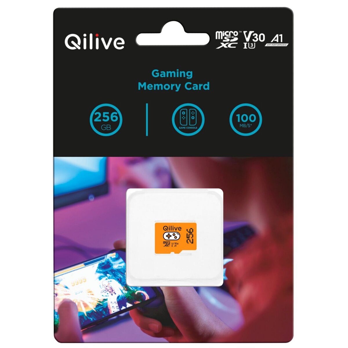 QILIVE Carte Micro SD Gaming 256 Go pas cher 