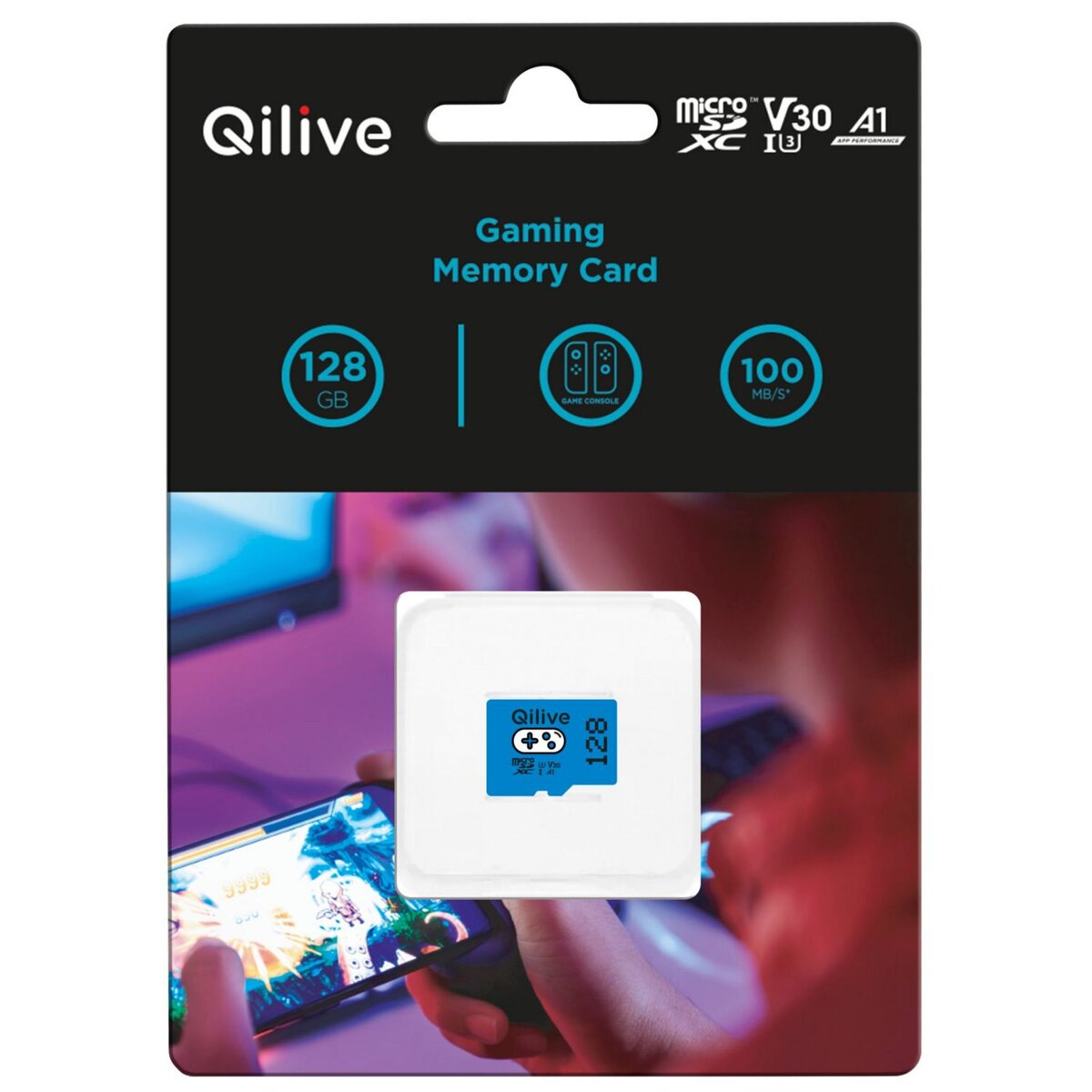 QILIVE Carte micro SD Gaming 128 Go