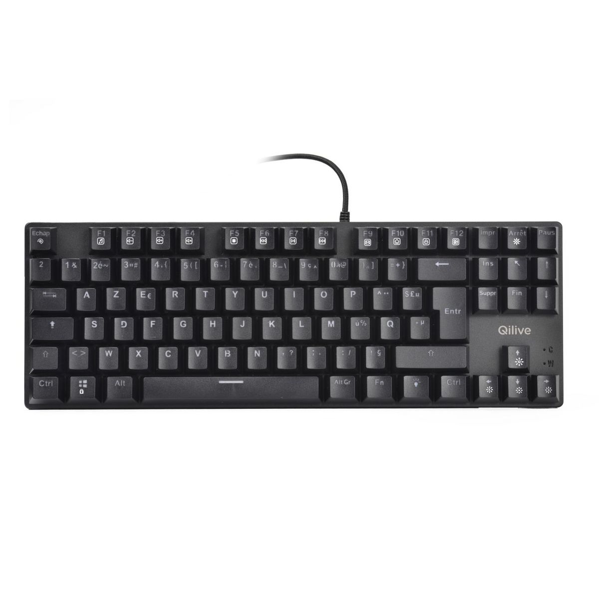 QILIVE Clavier Gaming TKLQ3611 - Noir