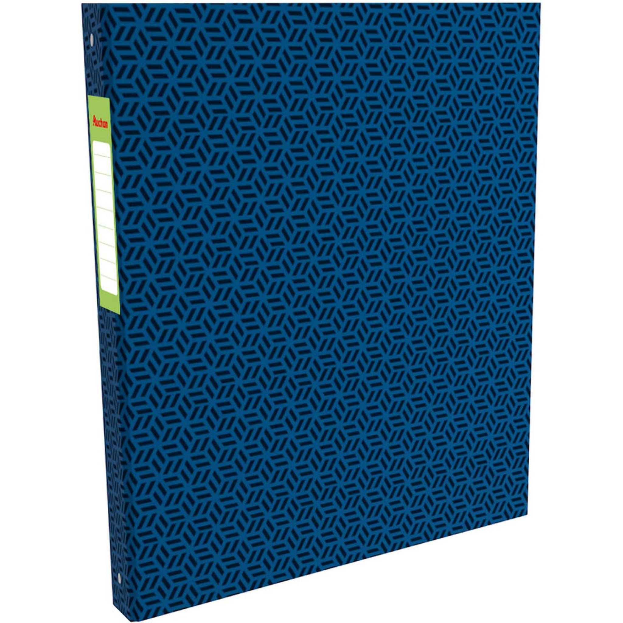 AUCHAN Classeur A4 rigide maxi dos 40 mm bleu