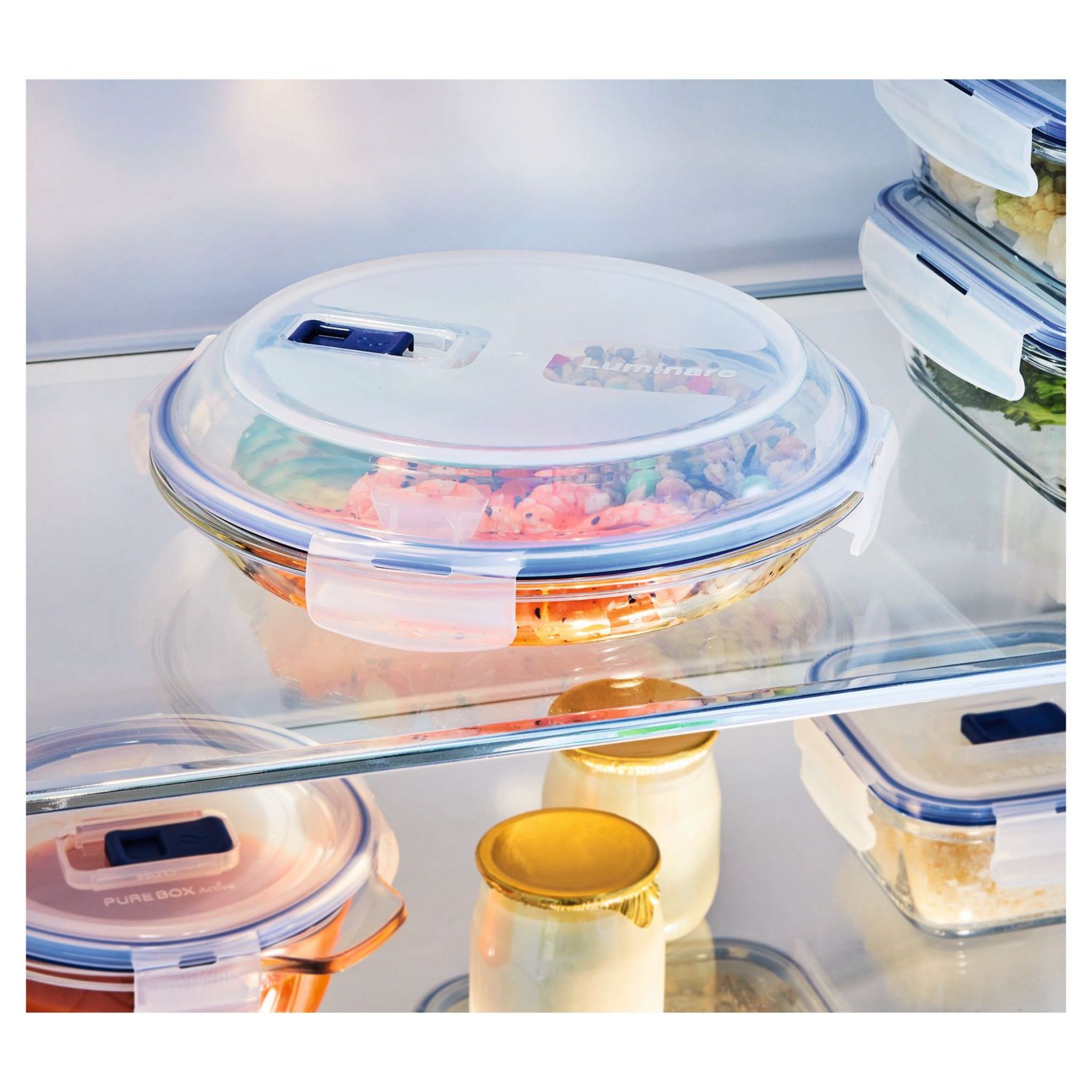 Voir la diapositive 2 : LUMINARC Assiette + couvercle 70 cl - Verre