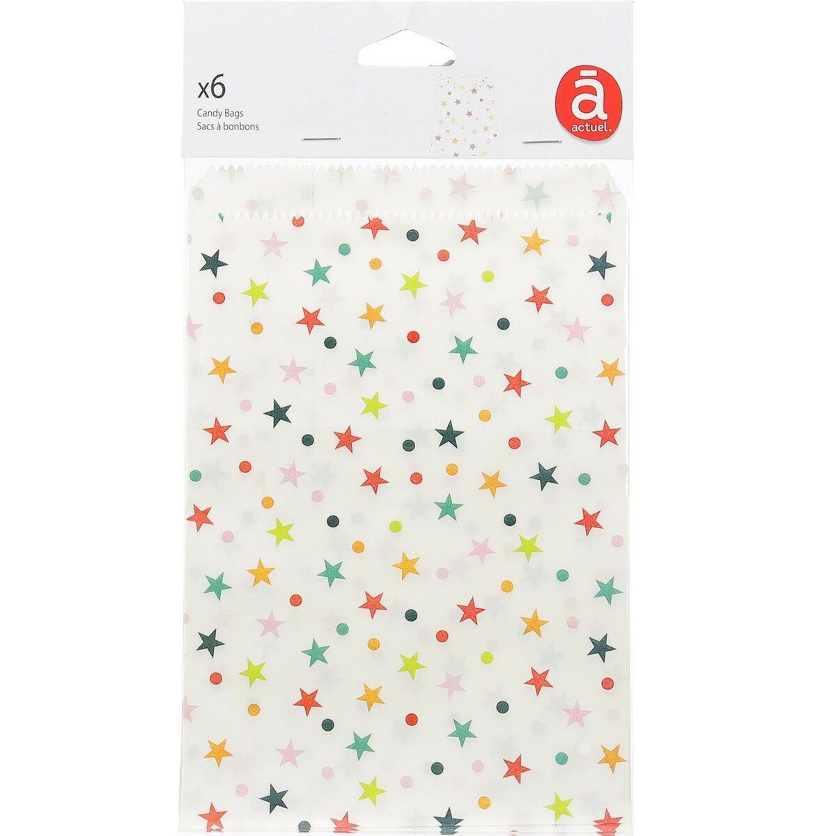 ACTUEL Sacs à bonbon anniversaire enfant X6 pas cher Auchan.fr