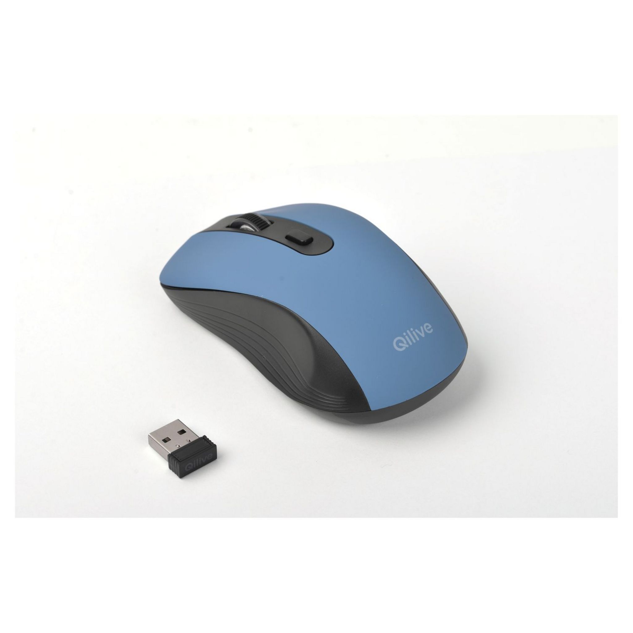Voir la diapositive 3 : QILIVE Souris sans fil - Bleue