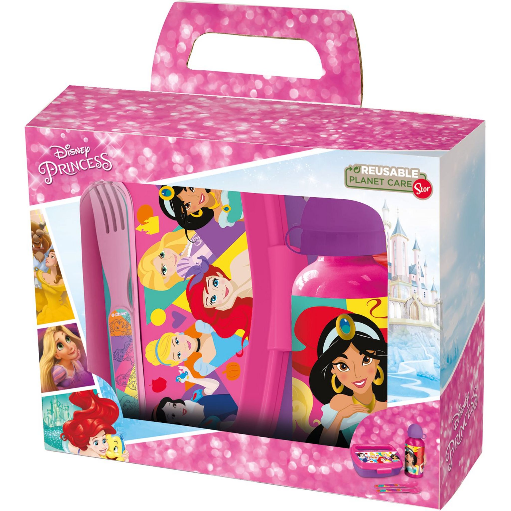 Gourde Enfant Step By Step Ice Princess Violet Argent, Capacité 4L, Neuve