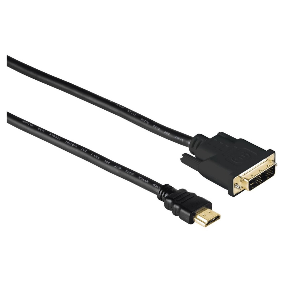 QILIVE Câble HDMI M/DVI D M 1.8M pas cher Auchan.fr