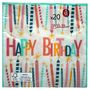 Voir la diapositive 2 : ACTUEL ACT 20 SERV DECORE 33CM 3 PLISHAPPY BIRTHDAY