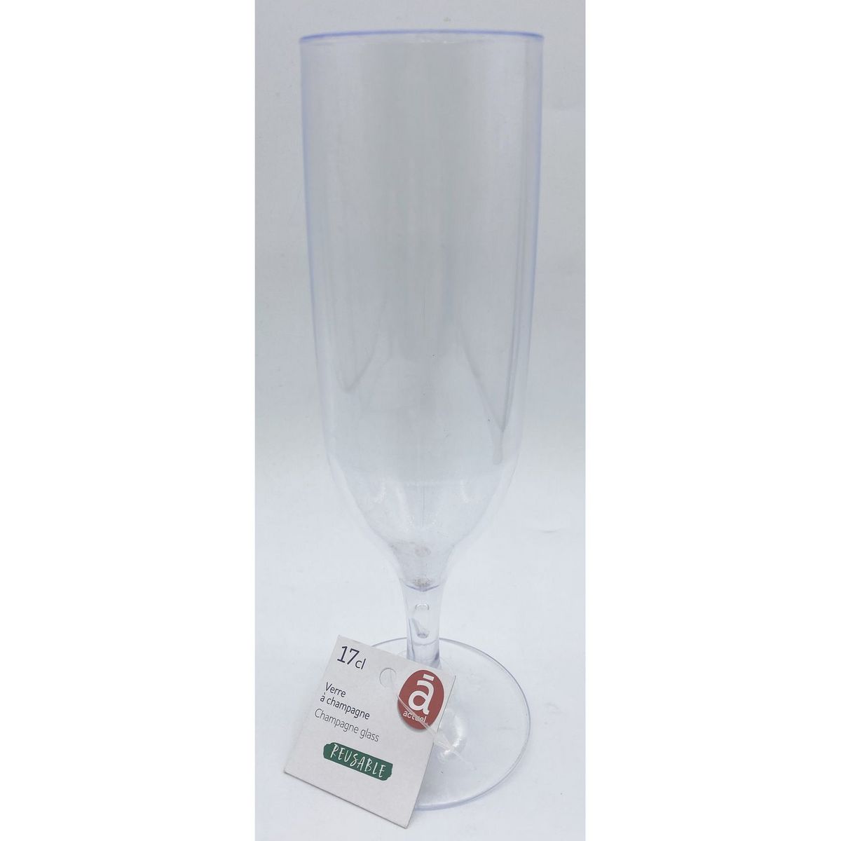 ACTUEL Verre à champagne 17 cl réutilisable - transparent