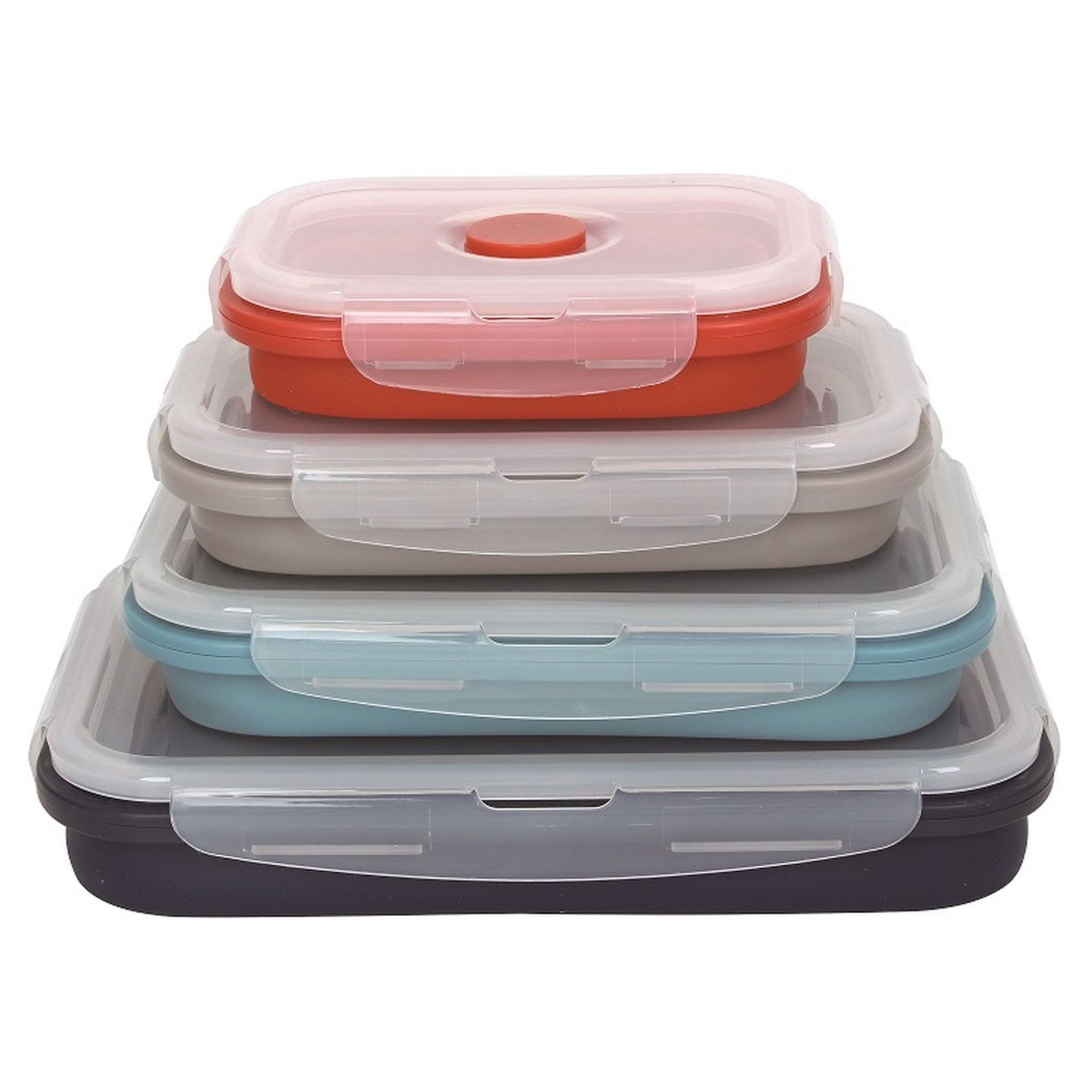 ACTUEL Ensemble de 4 boites alimentaires pliables