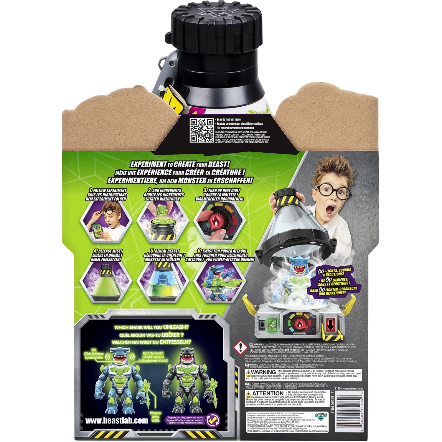 Voir la diapositive 3 : MOOSE Coffret Beast Lab : Expérimente et crée ton monstre