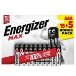 ENERGIZER Piles MAX 15+5 AAA