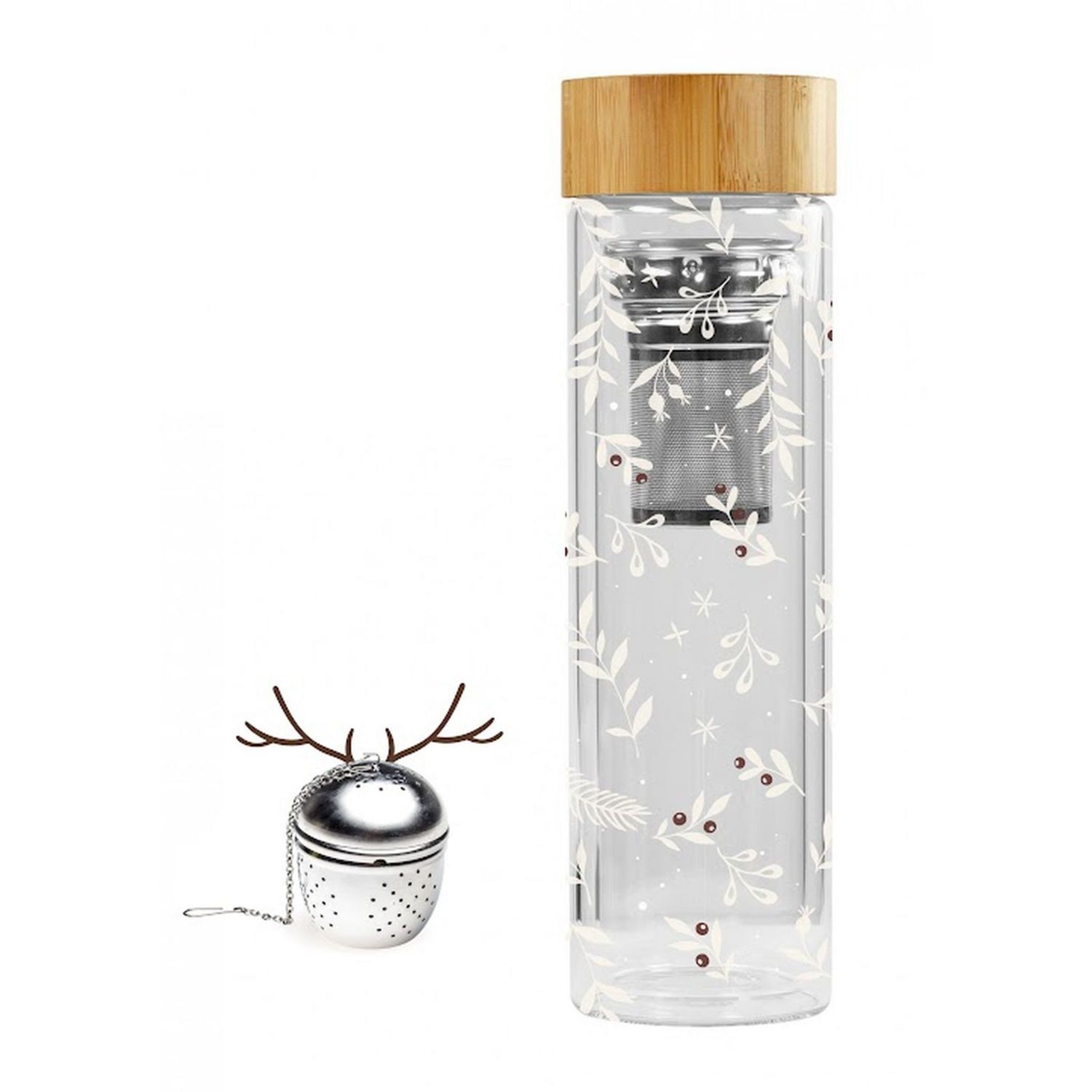 ACTUEL Bouteille isotherme infuseur + boule thé